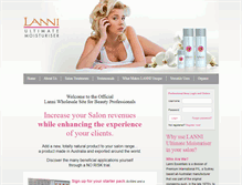 Tablet Screenshot of lanniessentials.com